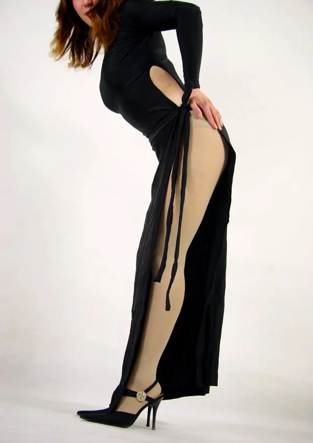 Новые черные сексуальные спандекс лайкра колготки «Zentai» платье Мода Splite Zentai облегающий костюм для женщин