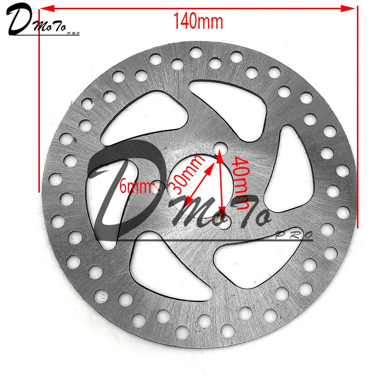 Brake Disc 140mm 49CC газ мини Байк Задний дисковый тормозной суппорт набор 140 мм и фрикционная пластина роторы Электрический Скутер ATV - Цвет: Brake Disc 140mm