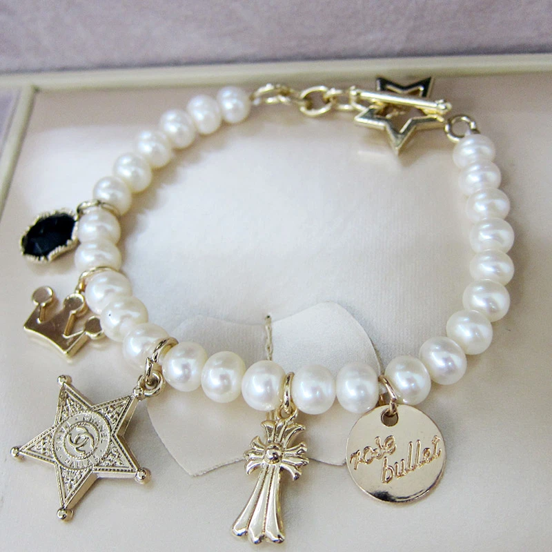 2016 nueva moda pulsera de perlas para las mujeres elegante blanco perla de dulce clásico estrella de la joyería de diseño único arco pulseras y brazaletes|pearl flower bracelet|bracelet with pearlspearl