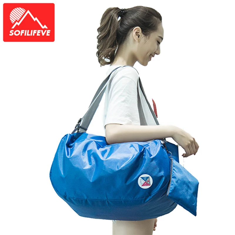 

Foldable Gym Bag Women Waterproof Travel Backpack Big Large Capacity Folding Bags Ladies Outdoor Hiking Bags Camping Backpacks