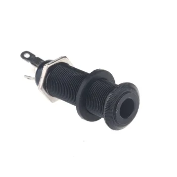 

Musiclily Electric Guitar Stereo Cylinder Input Jack, Black