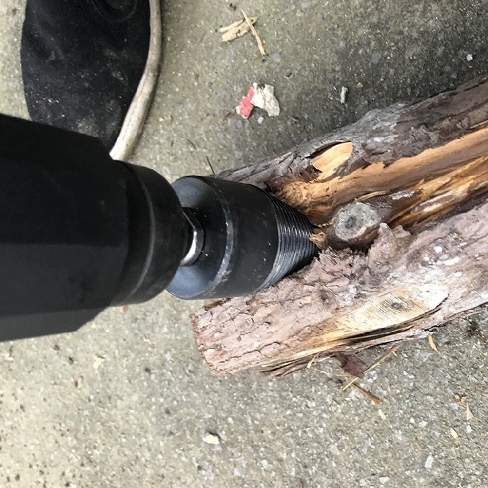 High Speed Twist Drill Bit Wood Splitter Screw Cones Splitting Bit Wood Drill _WK