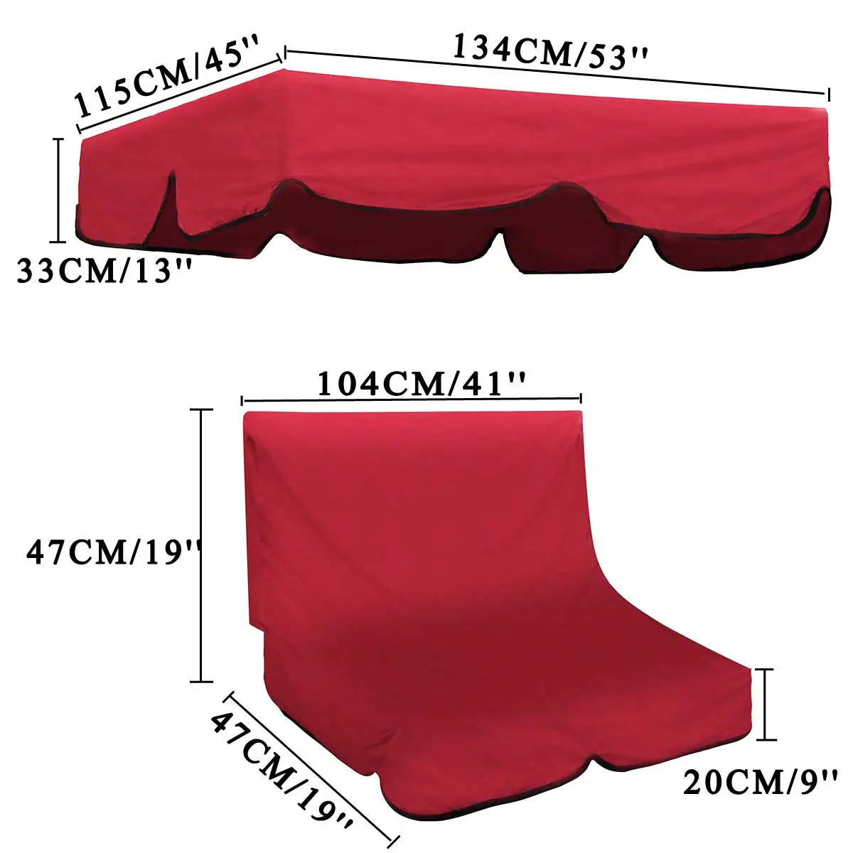 2Pcs Waterproof UV Resistant Swing Hammock Canopy+Chair Cushion Summer Outdoor Indoor Garden Courtyard Tent Swing Top Cover 2Pcs Waterproof UV Resistant Swing Hammock Canopy+Chair Cushion Summer Outdoor Indoor Garden Courtyard Tent Swing Top Cover