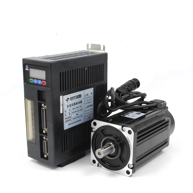 1KW High Power AC 130mm flange Servo Motor and Driver Set 220V AC Servo