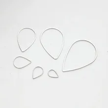 SUTI 50 шт./лот медное покрытие родий популярные Геометрические капли воды узор серьги Подвески DIY ювелирные изделия ручной работы аксессуары