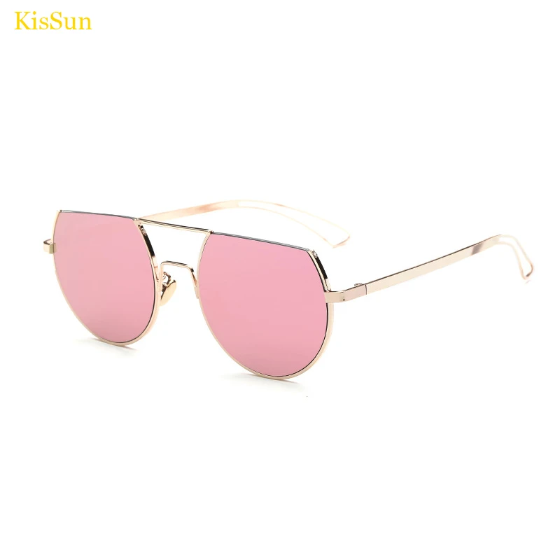139mm Fashion Rose Gold Sunglasses Pink Woman Brand Designer Sunglass
