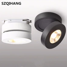 White/Black 10W COB LED Downlight, LED Surface Mounted Spot Light for Clothes Store Shopping Mall Livingroom Track Rail light spot goes shopping