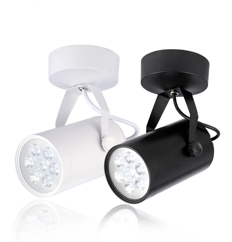 NEW LED COB Track Rail Light AC85- 265V Spotlight Adjustable Rail Track Lighting lamp for Mall Exhibition Office black/white NEW LED COB Track Rail Light AC85- 265V Spotlight Adjustable Rail Track Lighting lamp for Mall Exhibition Office black/white