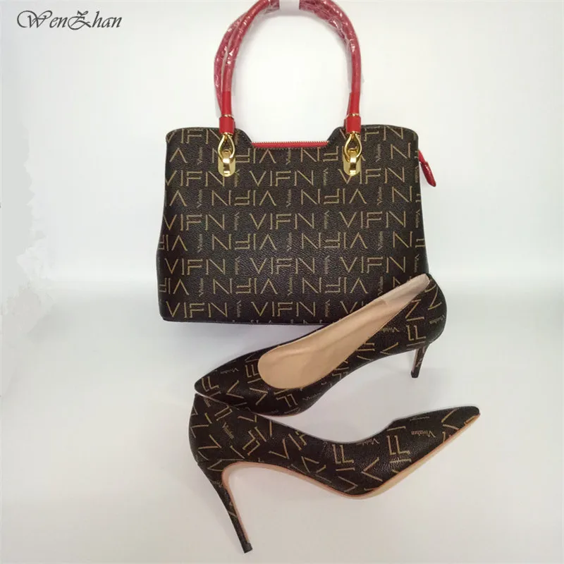 Directe 2 Customed À Mode Usine Talon 1 Qualité Sac Lady Bien Wenzhan Match Main 10 as Ensembles 2018top Picture As Doux A81 Moyen Chaussures Office qpInTSvw