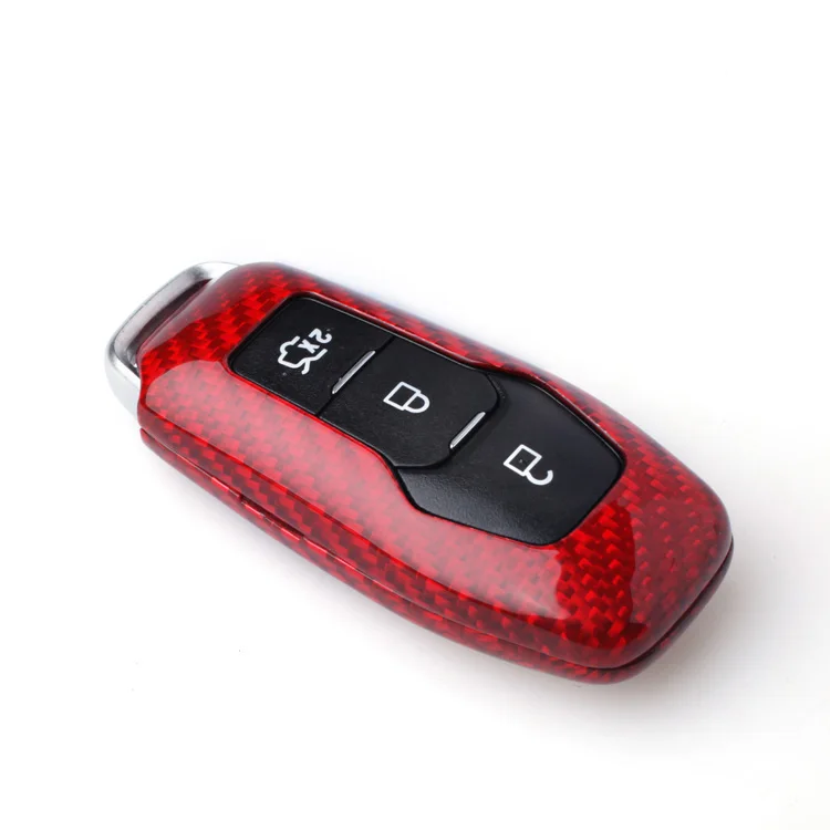 DEE умный дистанционный ключ из углеродного волокна 3 и 4 и 5 кнопки для ключа ФОБ чехол КРЫШКА ДЛЯ Ford Mustang- проводник