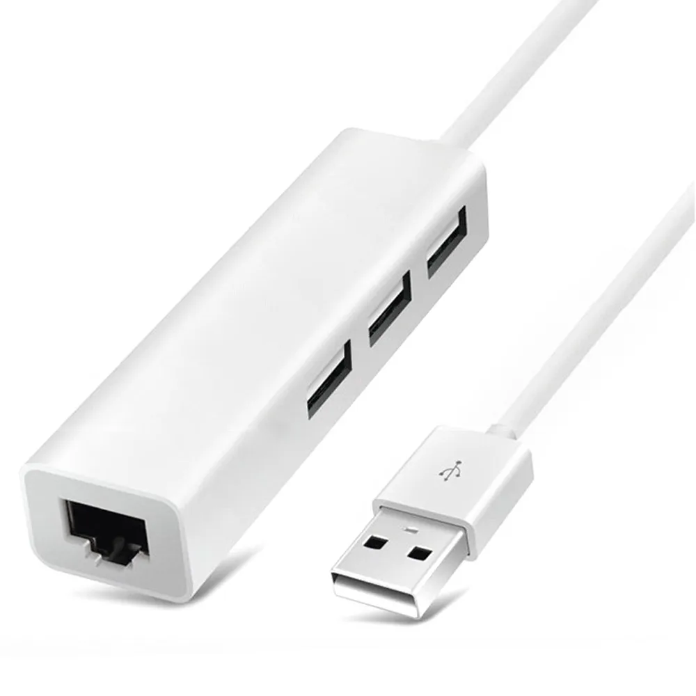 Новая USB Сетевая карта с 3 портами адаптер к RJ45 Lan сетевая RTL8152 Ethernet для Mac IOS Android