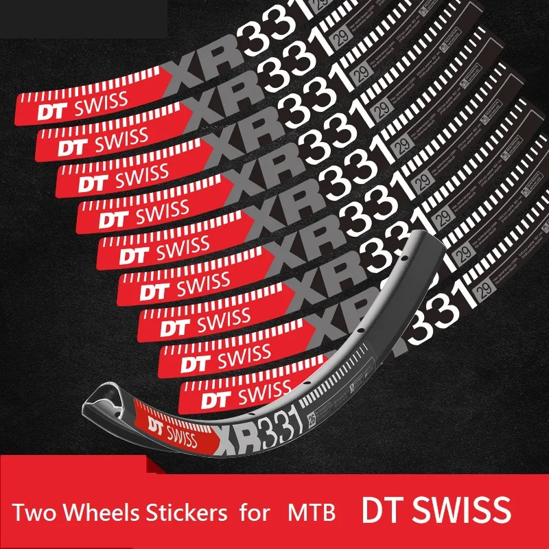 

Two Wheel Stickers Set for DT XR331 MTB Bicycle Rim Mountain Bike Sticker Cycling Decals