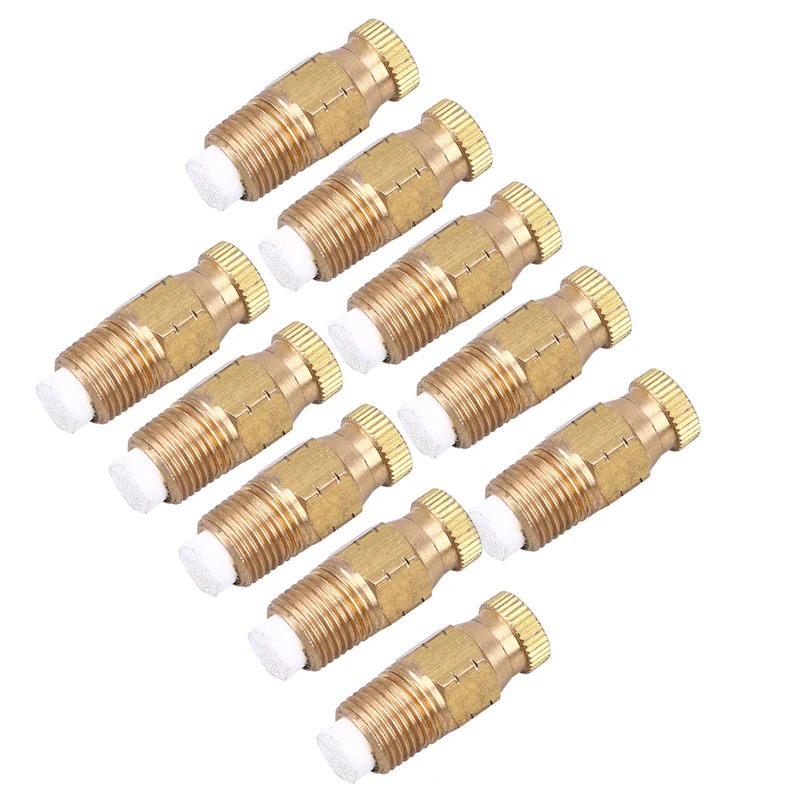 Gold 1/8" Mist Sprinkler Head Spray Misting Nozzle Garden Farm Irrigation System