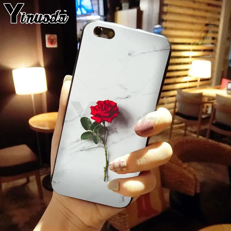 Red Rose Power Girl Marble