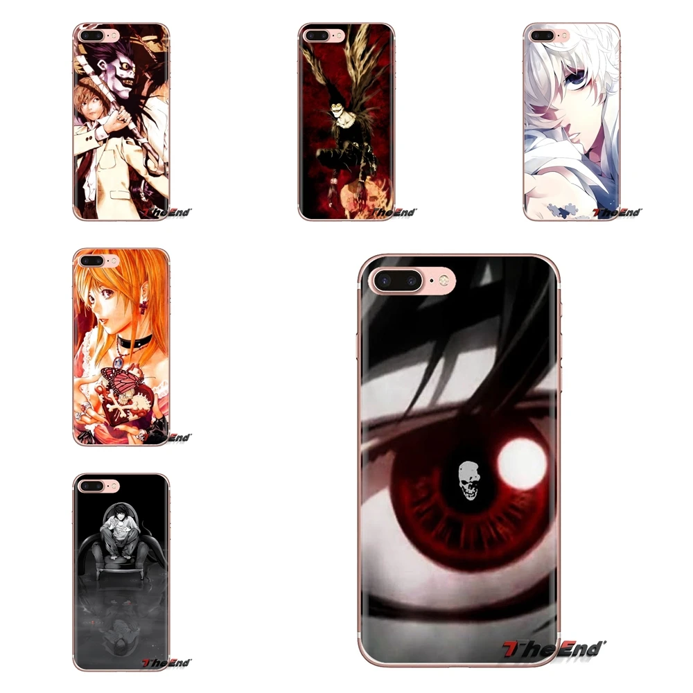 Transparent Soft Shell Covers For iPod Touch Apple iPhone 4 4S 5 5S SE 5C 6 6S 7 8 X XR XS Plus MAX Anime Death Note anime |