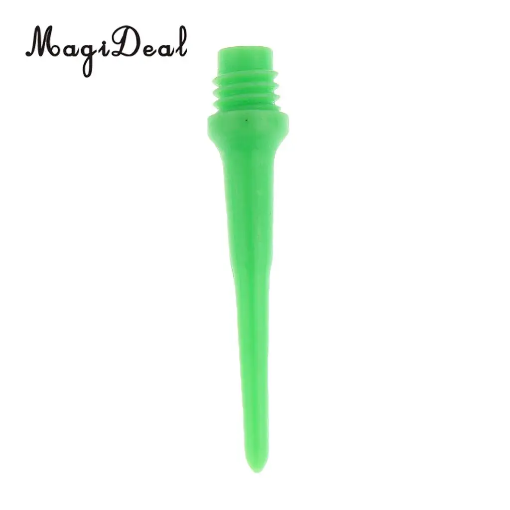 MagiDeal 100 Pieces Dart Soft Tips Points 2BA Standard Darts Needle Green
