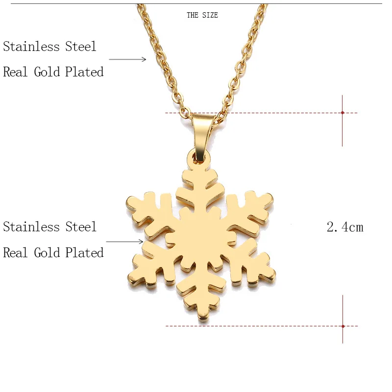 DOTIFI Stainless Steel Necklace For Women Man Lover's Snow Gold And Silver Color Pendant Necklace Engagement Jewelry - Image 6