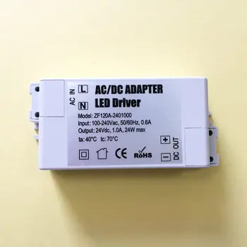 

200PCS/LOT DC24V1A 24W Mini Ultra-thin Compact size LED Drive power supply AC/DC Adapter