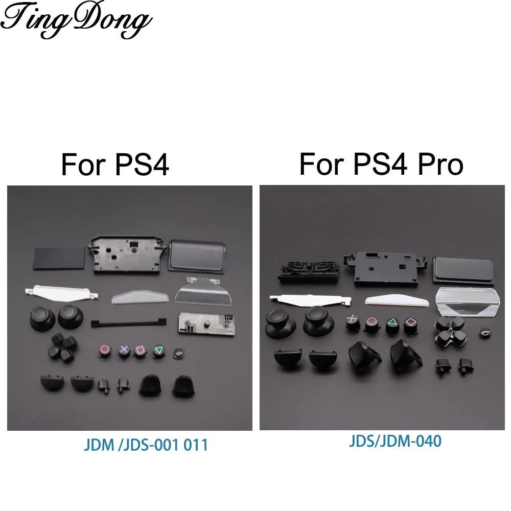 Adesivo Conduttivo Completo E D-Pad Circle Square R1 L1 R2 Triangolo X Set Di Pulsanti Per Controller Sony Playstation 4 Ps4 Pro
