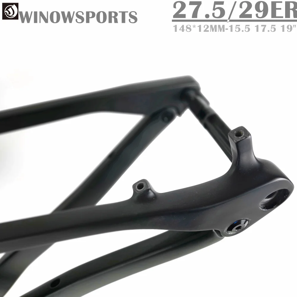 Winowsports Новое поступление эндуро/XC 27.5er полная подвесная карбоновая рама mtb 148*12 мм
