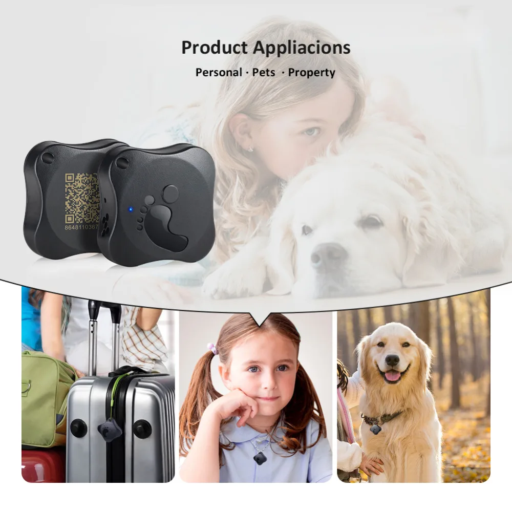 2018 собака GPS tracker мини дети локатор pet отслеживания устройства IP68