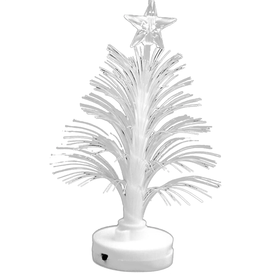 Colorful Fiber Optic LED Glowing Christmas Tree with A Top Star