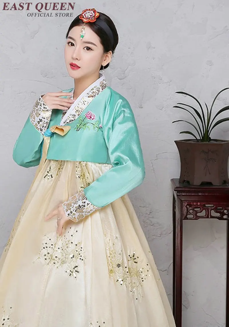 Корейское платье ханбок одежда традиционное корейское платье корейский ханбок модная одежда Национальный Костюм Традиционный KK1929 H