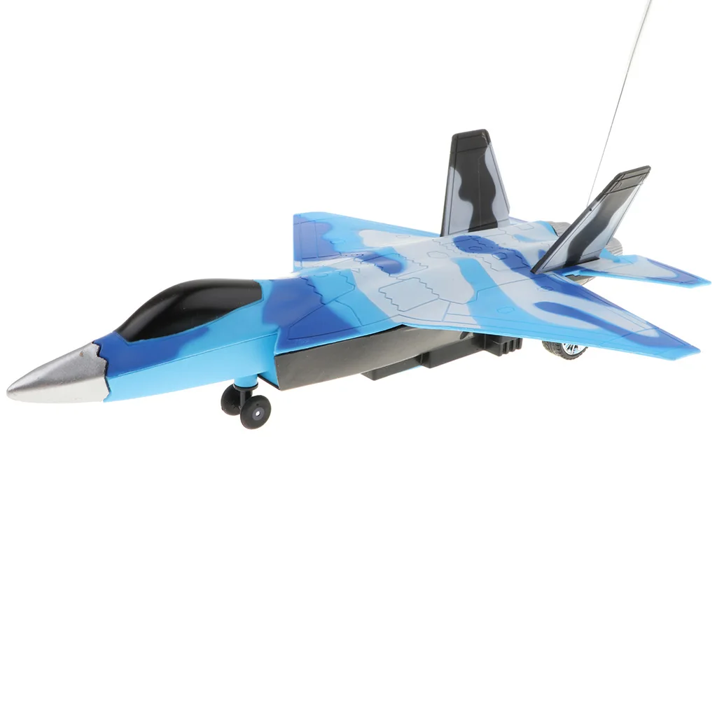 Four-tunnel Remote Controlled Aircraft RC Toy Fighter Plane with Music Light Creative Toy Gifts