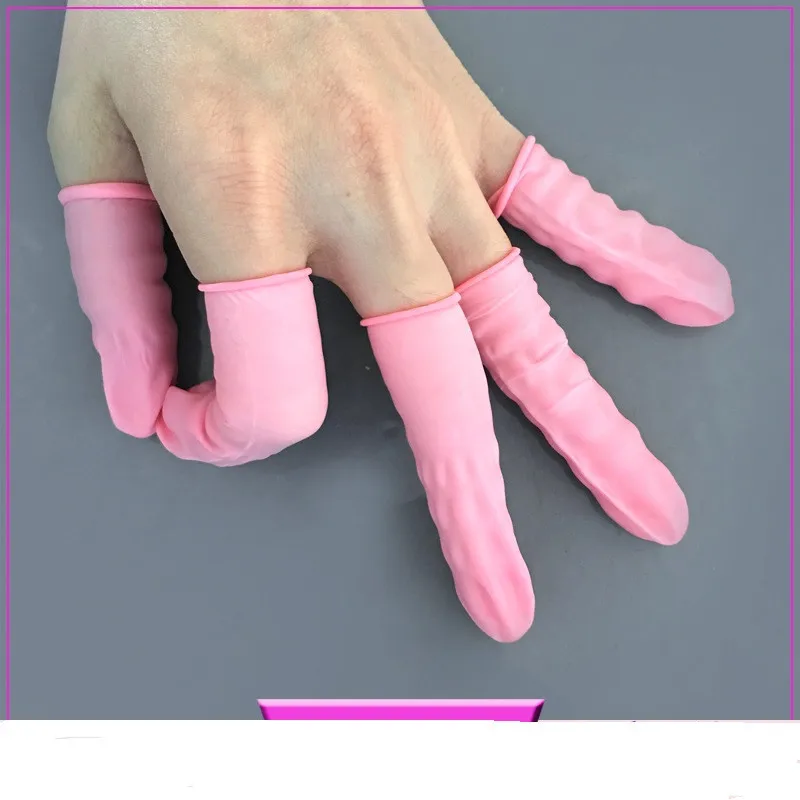 900 шт./пакет защитные перчатки одноразовые безпылевые Порошковые пальчиковые наборы защитные Нескользящие перчатки Чистая резиновая детская кроватка антистатические