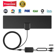 

2018 Newest TV Antenna, 80 Mile Long Range Freeview Indoor HDTV Digital Amplified Antennas for 4K HD VHF UHF Local Channels