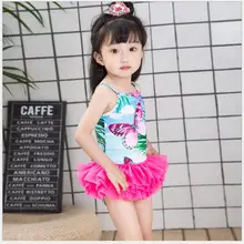 Бабочка Купальники для маленьких девочек Купальники для пляжа вечерние летняя одежда для отдыха, костюм для купания для маленьких девочек 3-6 шт./партия