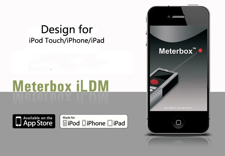 ILDM-150 лазерный дальномер измерительная лента с Bluetooth может быть подключена к мобильному телефону Поддержка IOS, Android