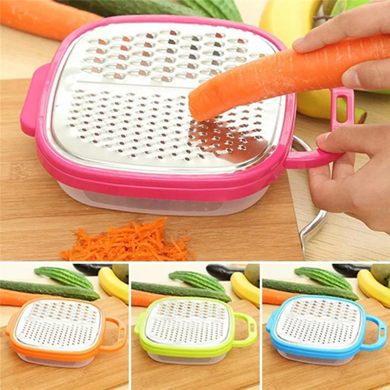 

3 In 1 Stainless Steel Vegetable Fruit Slicers&Cutter Carrot Potato Potato Grater Multifunction Slicer Kitchen Practical Gadgets