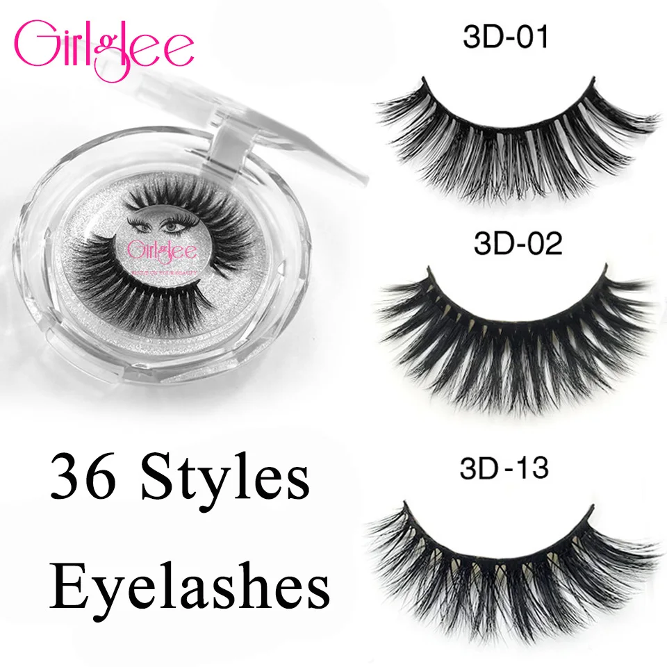 

Amazing 3D Mink Eyelashes Styles Soft Faux Mink Lashes Necessity False Eyelashes For Make Up faux Cils Natural Girlglee