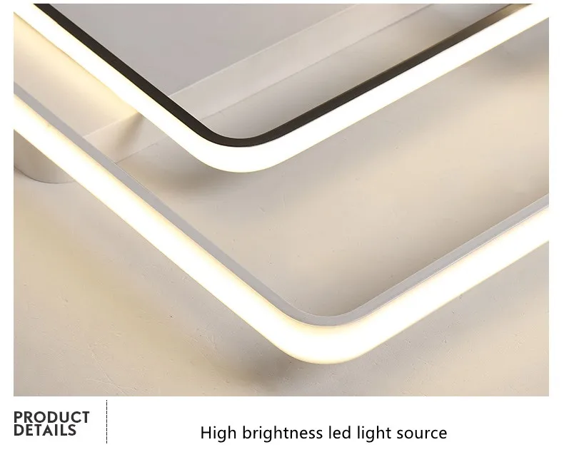 Ceiling Lamp Modern Led Acrylic Shade Living Room Lighting Fixture Bedroom Kitchen Surface Mounted Ceiling Light Aluminum Body lamparas de techo 15