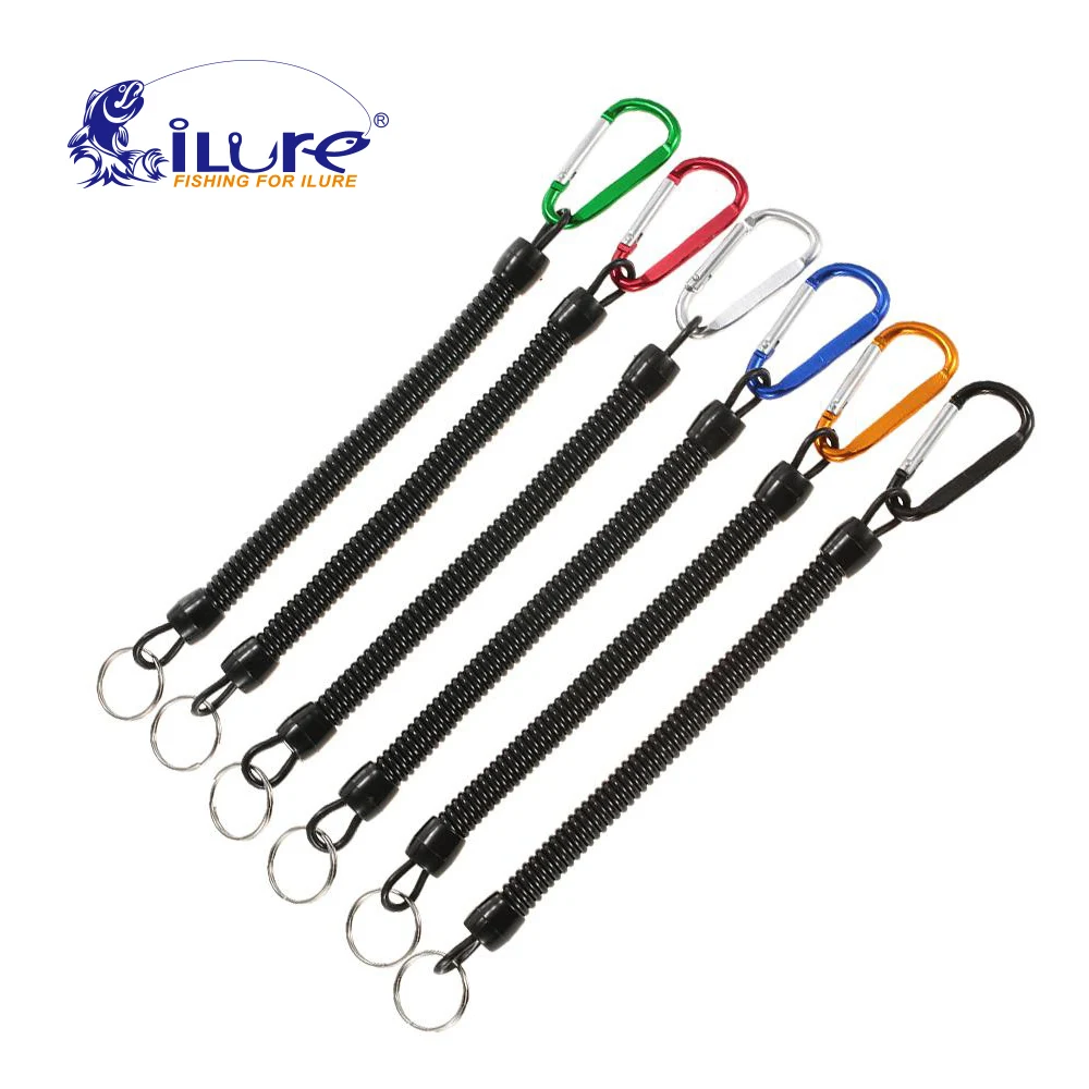 iLure 2 pieces/lot fishing ropes coiled lanyards boating fishing tool