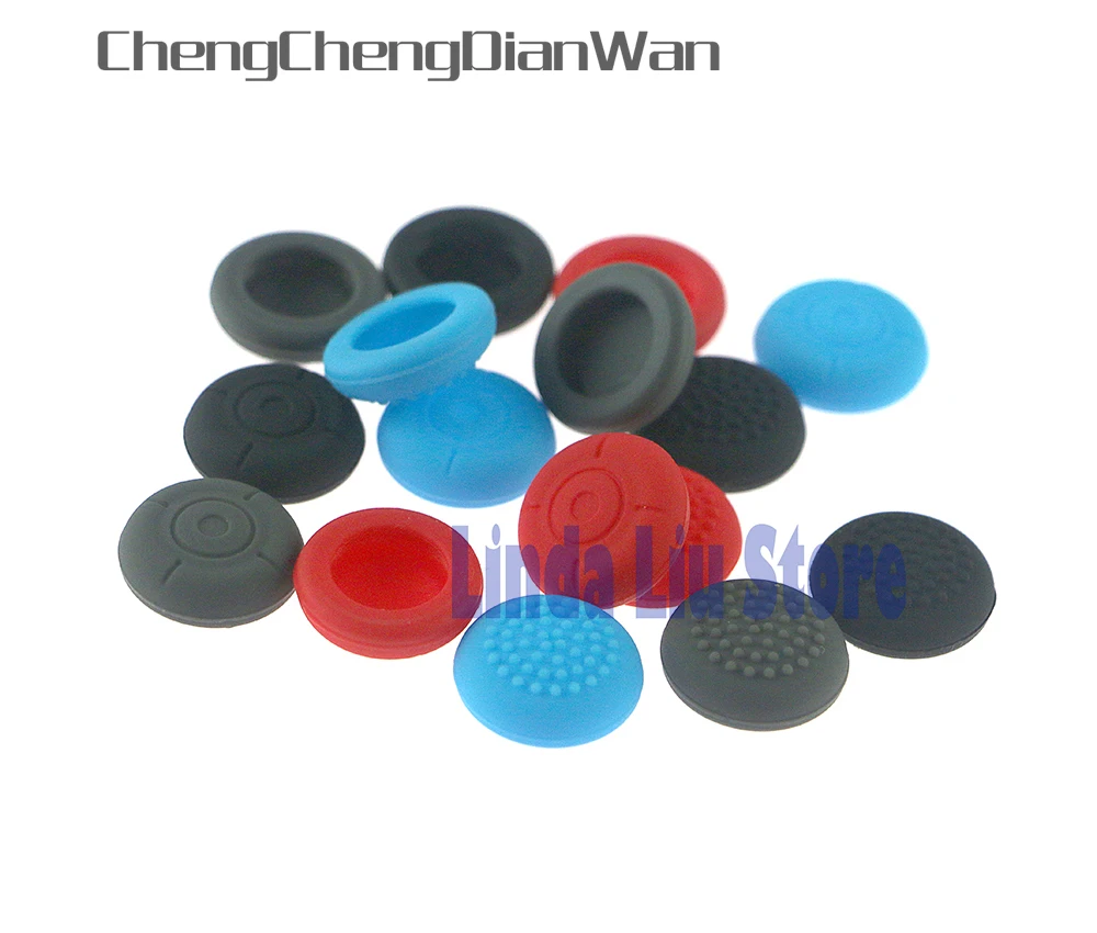 

ChengChengDianWan Silicone Thumb Stick Grip Caps Gamepad low grips For Nintendo Switch NS Analog Joystick Cover Case 100pcs/lot