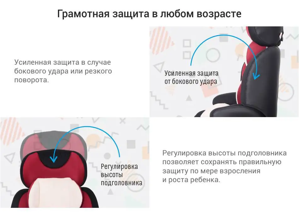 Детское автокресло Smart Travel "Forward", 1-12 лет, 9-36 кг, группа 1/2/3