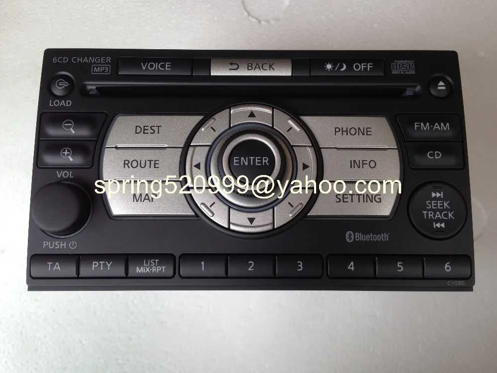 Новинка Ni-ssan 28185 JG41A яркий тропический T31 6 CD-дисков MP3 Bluetooth автомобильное радио 2008 |