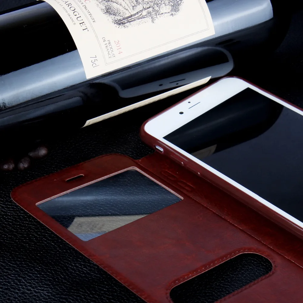 Роскошный Ультратонкий кожаный чехол-раскладушка в стиле ретро для iphone Xs max X XR 8 8Plus 7 7plus 6s plus 6plus 5S se