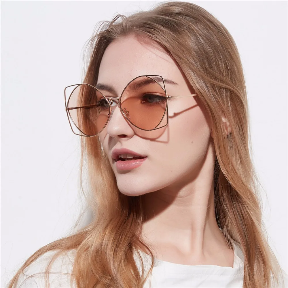 New Arrivals Brand Designer Square UV400 Summer Women Sunglasses