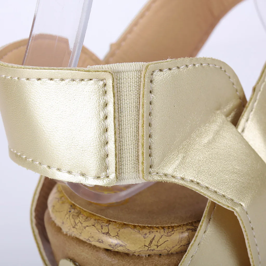 SAGACE Туфли-танкетки Для женщин высокие женские сандалии на каблуках; женская обувь; сандалии-гладиаторы; модные летние сандалии; обувь на платформе Для женщин zapatos mujer