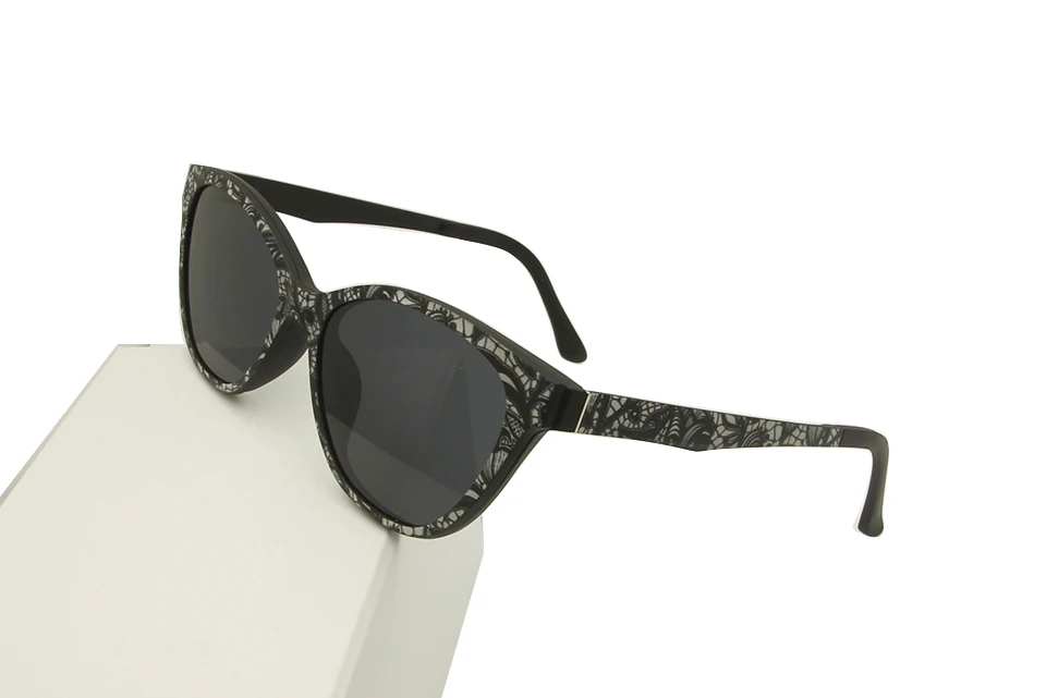 Ultem очки с зажимом на Поляризованные оптические очки оправа «кошачий глаз» очки для женщин очки для близорукости очки женские солнцезащитные очки - Цвет оправы: Черный