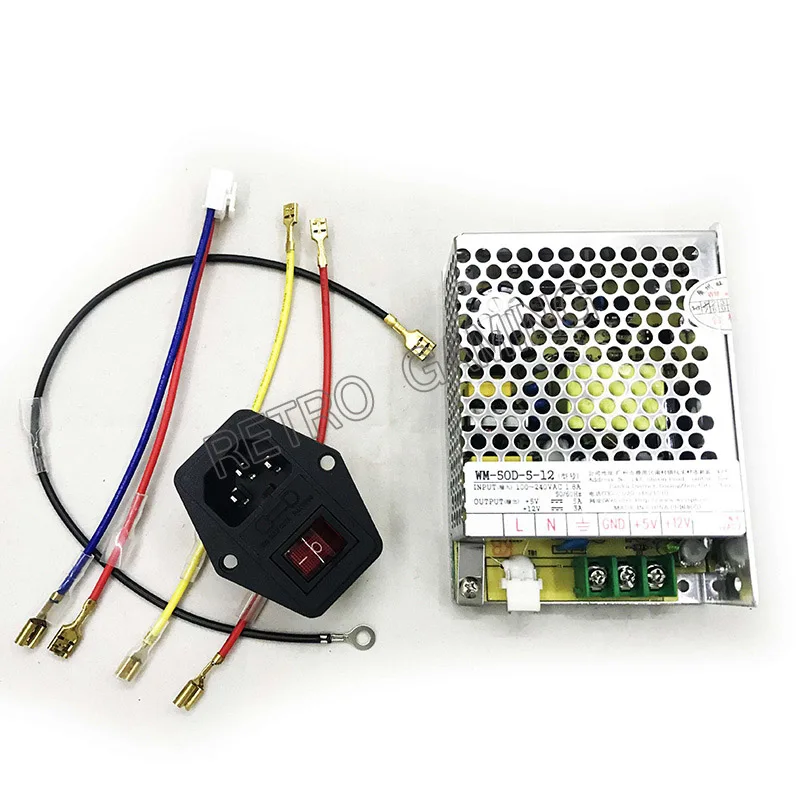 90V ~ 260VAC 12V/5A аркадный блок питания игровой автомат для аркадных игровых автоматов