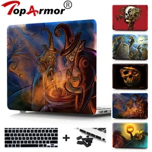 Чехол для Macbook Air 11 13 12 дюймов крышка фэнтези череп печати Пластик жесткий чехол для MacBook Pro 13 15 Touch Bar Retina 13"
