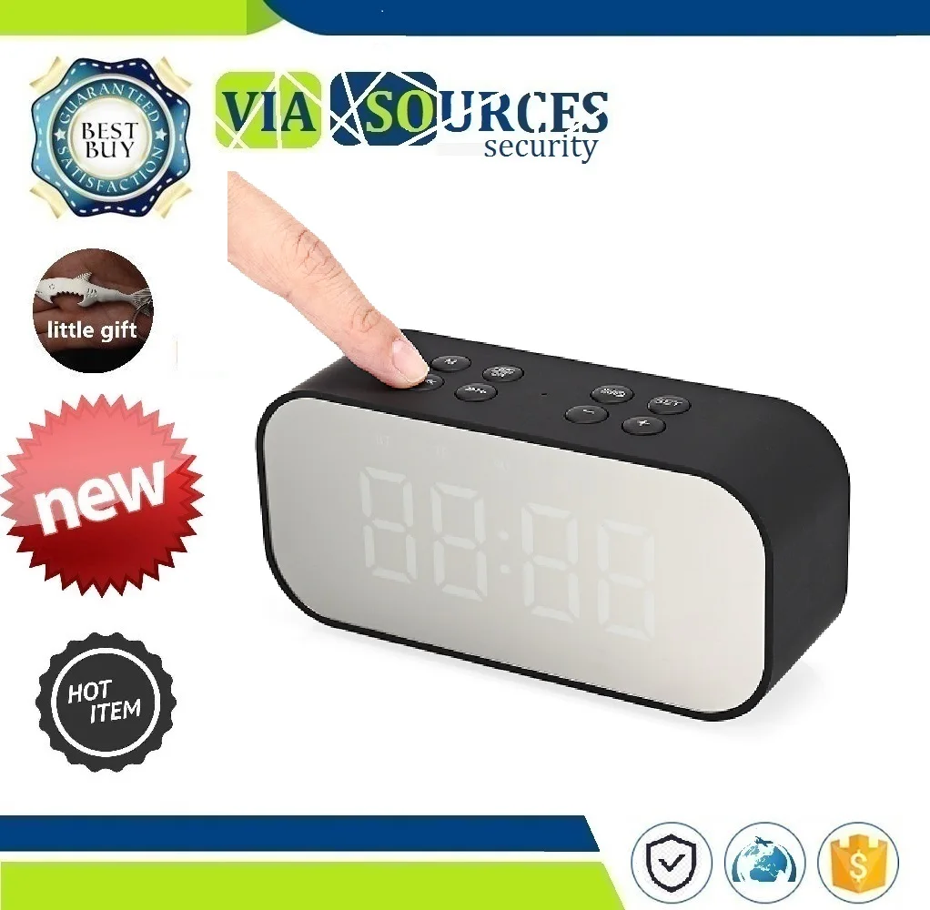 

Music Sound Box LED wireless speaker with Alarm Clock mirror NEW BT501 Portable Wireless Bluetooth Speaker Column Subwoofer