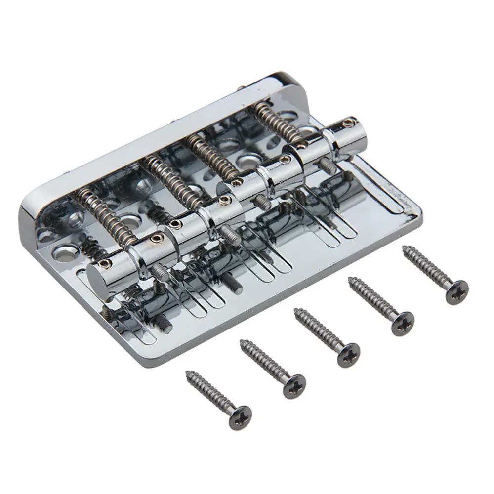 

4 String Electric Bass Guitar Bridge for Precision Jazz Bass JB 201B-4 Parts