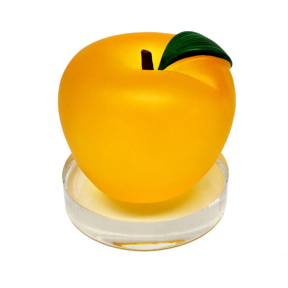 

Gold Apple with Peace Symbol Feng Shui Home Decor