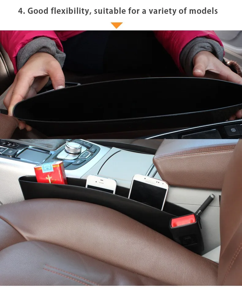 Peças de Organizador do Carro Assento de Carro Acessórios do Carro Organizador para Carro Caixas de Armazenamento Universal Lacuna Bolso Coletor Armazenamento 2 5 High Quality Automóveis e motos