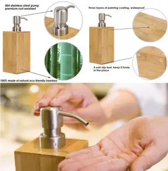 

Hand Liquid Soap Dispenser Bottle with Stainless Steel Pump for Kitchen Bathroom